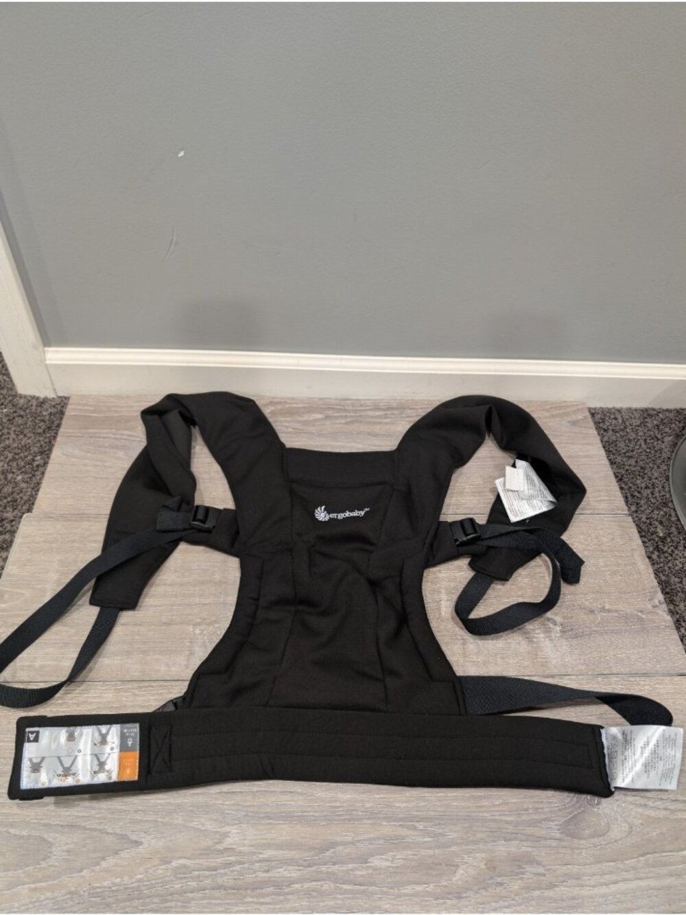 Ergobaby Embrace Newborn Carrier Pure Black Ergo Baby Hands Free Infant